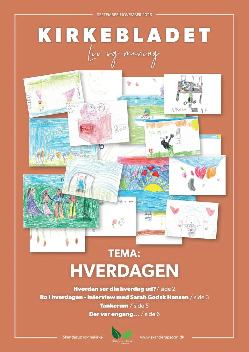 Forside af Skanderup Kirkeblad september-november 2026
